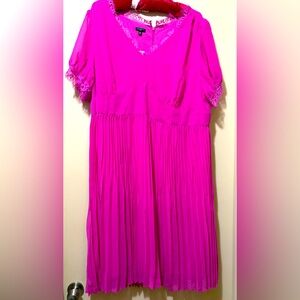 Talbots hot pink spring dress